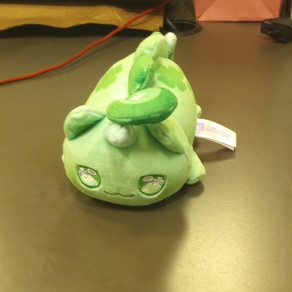 Green Plush Frog Stuffed Animal with Big Eyes